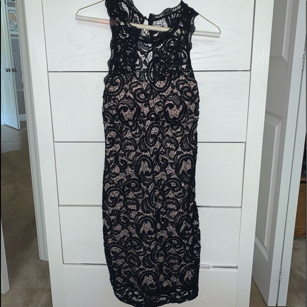 Black Lace Sequined Homecoming/Prom/Party Dress